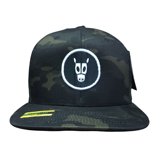 Macho Raton Black Logo Snapback Hat